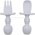 Silicone Baby Mini Fork Spoon